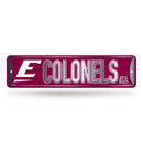 Eastern Kentucky Colonels Metal Street Sign (4" x 15")