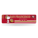 San Francisco 49ers Peanuts Game Day 4x15 Inch Metal Street Sign