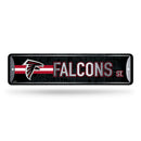 NFL Atlanta Falcons Metal Street Sign 4" x 15" Home Décor - Bedroom - Office - Man Cave By Rico Industries