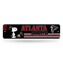 Atlanta Falcons Peanuts Game Day 4x15 Inch Metal Street Sign