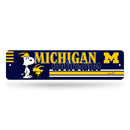 Michigan Wolverines Peanuts Game Day 4x15 Inch Metal Street Sign