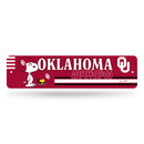 Oklahoma Sooners Peanuts Game Day 4x15 Inch Metal Street Sign