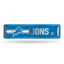 NFL Detroit Lions Metal Street Sign 4" x 15" Home Décor - Bedroom - Office - Man Cave By Rico Industries