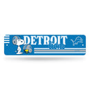 Detroit Lions Peanuts Game Day 4x15 Inch Metal Street Sign