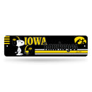 Iowa Hawkeyes Peanuts Game Day 4x15 Inch Metal Street Sign