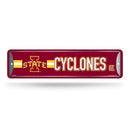 NCAA Iowas State Cyclones Metal Street Sign 4" x 15" Home Décor - Bedroom - Office - Man Cave By Rico Industries