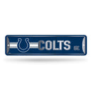 NFL Indianapolis Colts Metal Street Sign 4" x 15" Home Décor - Bedroom - Office - Man Cave By Rico Industries