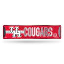 Houston Cougars Metal Street Sign (4x15")