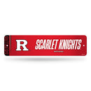 Rutgers Scarlet Knights Team Slogan Metal Street Sign (4"X15")