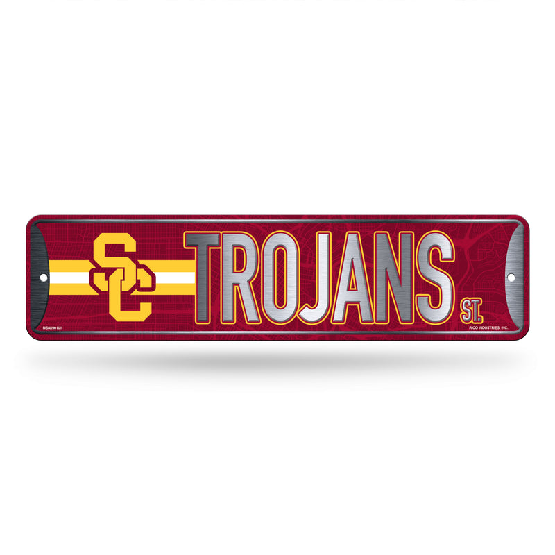 Southern California Trojans - USC Metal Street Sign (4x15")
