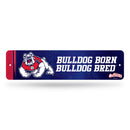 Fresno State Bulldogs Team Slogan Metal Street Sign