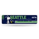 Seattle Seahawks Peanuts Game Day 4x15 Inch Metal Street Sign
