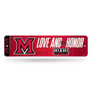Miami Of Ohio Redhawks Team Slogan Metal Street Sign