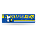 Los Angeles Rams Peanuts Game Day 4x15 Inch Metal Street Sign