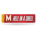 Maryland Terrapins Team Slogan Metal Street Sign