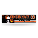 Cincinnati Bengals Peanuts Game Day 4x15 Inch Metal Street Sign