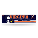 Virginia Cavaliers Peanuts Game Day 4x15 Inch Metal Street Sign