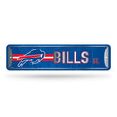 NFL Buffalo Bills Metal Street Sign 4" x 15" Home Décor - Bedroom - Office - Man Cave By Rico Industries