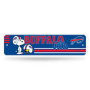 Buffalo Bills Peanuts Game Day 4x15 Inch Metal Street Sign
