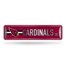 NFL Arizona Cardinals Metal Street Sign 4" x 15" Home Décor - Bedroom - Office - Man Cave By Rico Industries