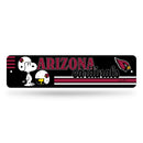 Arizona Cardinals Peanuts Game Day 4x15 Inch Metal Street Sign