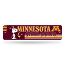 Minnesota Golden Gophers Peanuts Game Day 4x15 Inch Metal Street Sign