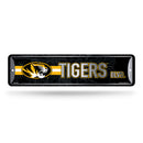 NCAA Missouri Tigers Metal Street Sign 4" x 15" Home Décor - Bedroom - Office - Man Cave By Rico Industries