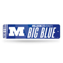 Millikin Big Blue Metal Street Sign (4" X 15")