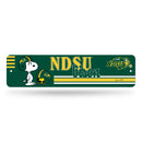North Dakota State Bison Peanuts Game Day 4x15 Inch Metal Street Sign