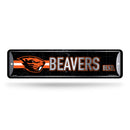 NCAA Oregon State Beavers Metal Street Sign 4" x 15" Home Décor - Bedroom - Office - Man Cave By Rico Industries