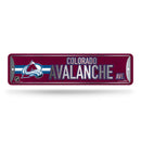 NHL Colorado Avalanche Metal Street Sign 4" x 15" Home Décor - Bedroom - Office - Man Cave By Rico Industries