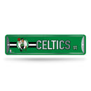 NBA Boston Celtics Metal Street Sign 4" x 15" Home Décor - Bedroom - Office - Man Cave By Rico Industries