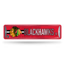 NHL Chicago Blackhawks Metal Street Sign 4" x 15" Home Décor - Bedroom - Office - Man Cave By Rico Industries