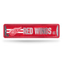 NHL Detroit Red Wings Metal Street Sign 4" x 15" Home Décor - Bedroom - Office - Man Cave By Rico Industries