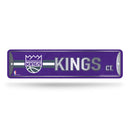 NBA Sacramento Kings Metal Street Sign 4" x 15" Home Décor - Bedroom - Office - Man Cave By Rico Industries