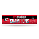 Carolina Hurricanes 2026 Stanley Cup Champions Metal Street Sign (4" X 15")