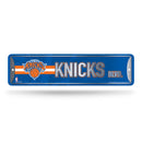 NBA New York Knicks Metal Street Sign 4" x 15" Home Décor - Bedroom - Office - Man Cave By Rico Industries