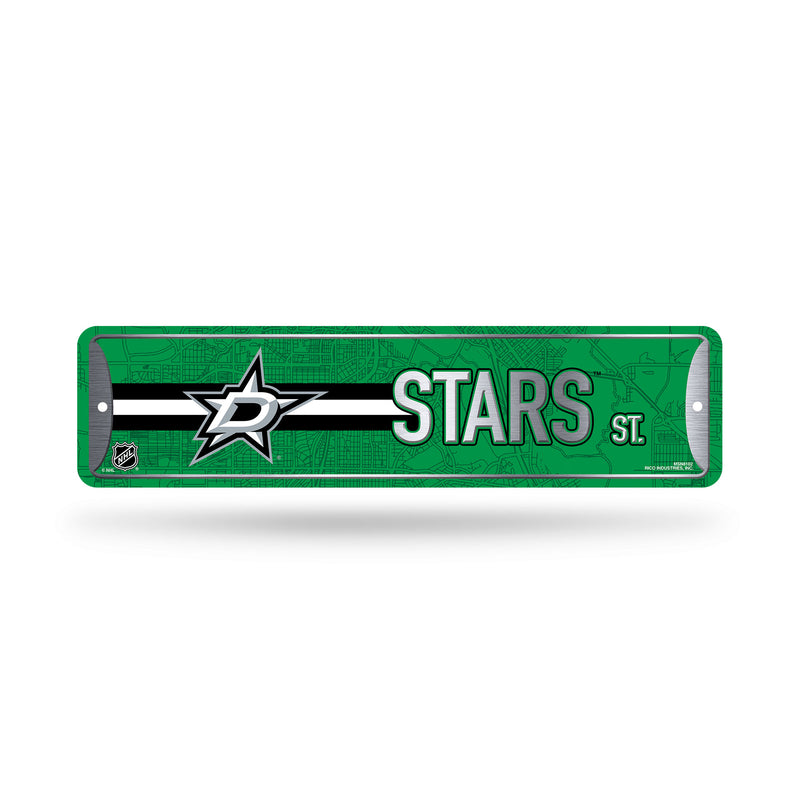 Dallas Stars Metal Street Sign (4" X 15")