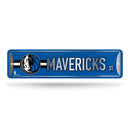 NBA Dallas Mavericks Metal Street Sign 4" x 15" Home Décor - Bedroom - Office - Man Cave By Rico Industries