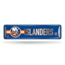 NHL New York Islanders Metal Street Sign 4" x 15" Home Décor - Bedroom - Office - Man Cave By Rico Industries