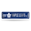 NHL Toronto Maple Leafs Metal Street Sign 4" x 15" Home Décor - Bedroom - Office - Man Cave By Rico Industries