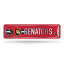 NHL Ottawa Senators Metal Street Sign 4" x 15" Home Décor - Bedroom - Office - Man Cave By Rico Industries