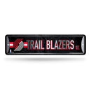 NBA Portland Trail Blazers Metal Street Sign 4" x 15" Home Décor - Bedroom - Office - Man Cave By Rico Industries