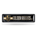 NHL Vegas Golden Knights Metal Street Sign 4" x 15" Home Décor - Bedroom - Office - Man Cave By Rico Industries