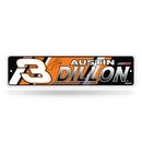 Austin Dillon Metal Street Sign (4"X15")