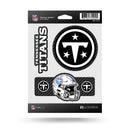Tennessee Titans Carbon Fiber Design Triple Spirit Stickers