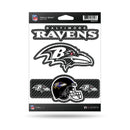 Ravens - Carbon Fiber Design - Triple Spirit Stickers