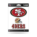 49ers Triple Spirit Stickers