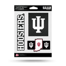 Indiana University Carbon Fiber Design Triple Spirit Stickers