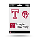 Temple Owls Triple Spirit Stickers